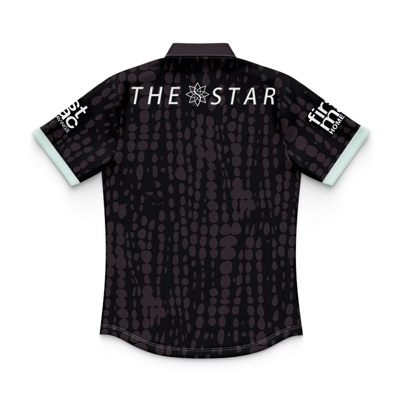 Kid's NRL Brisbane Broncos 2025 Black Training Polo Shirt