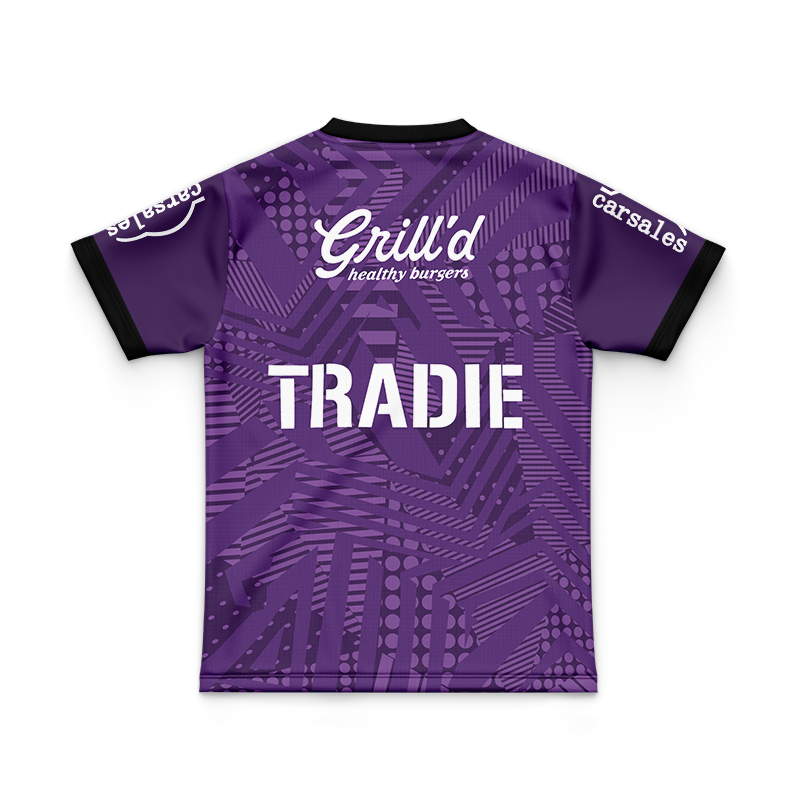 Kid's NRL Melbourne Storm 2024 Purple Training Jersey