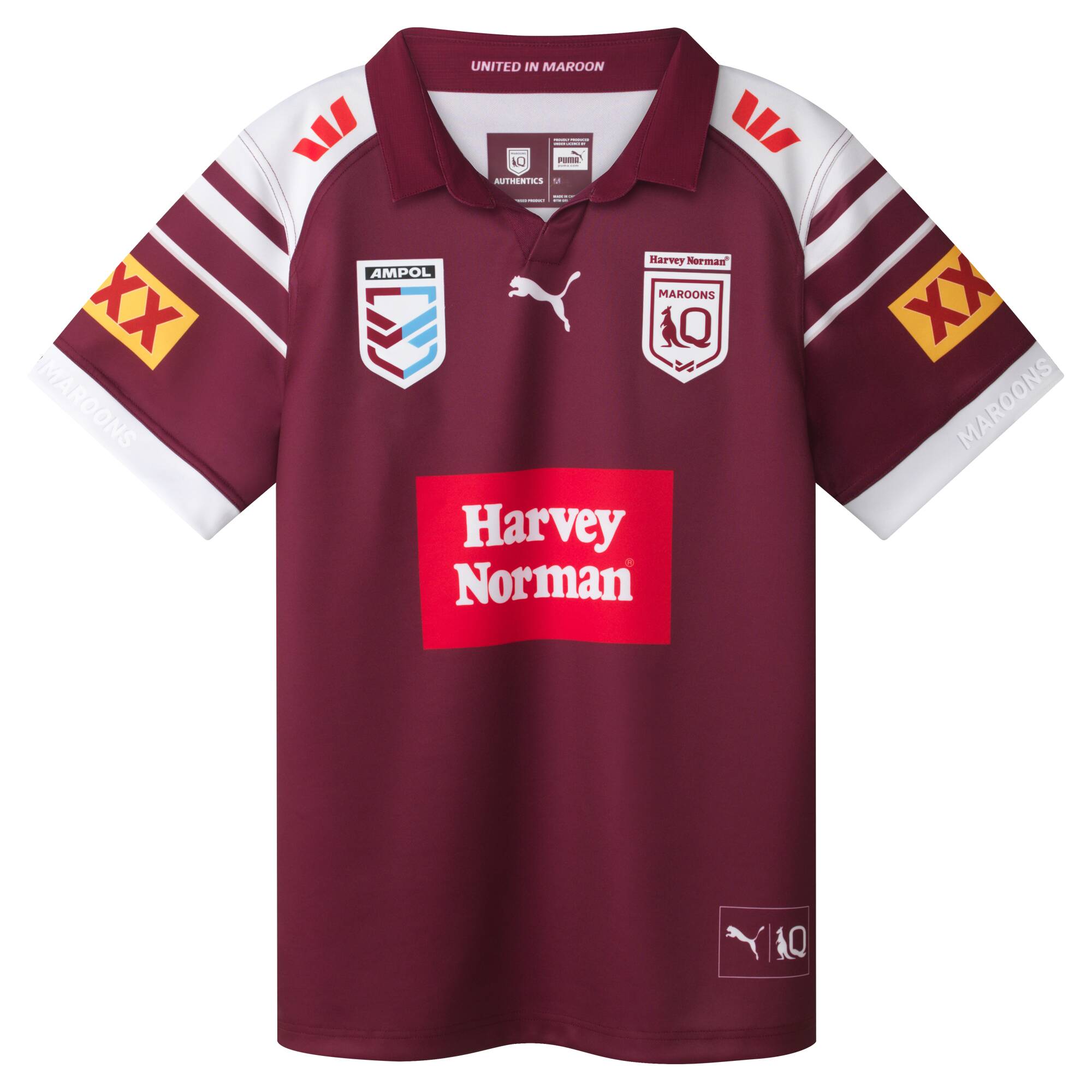 NRL QLD Maroons 2025 WSOO Home Jersey