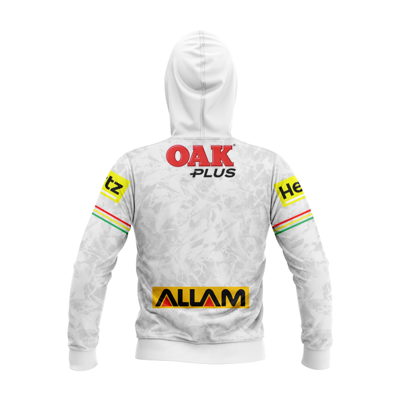 Kid's NRL Penrith Panthers 2024 White Training Hoodie
