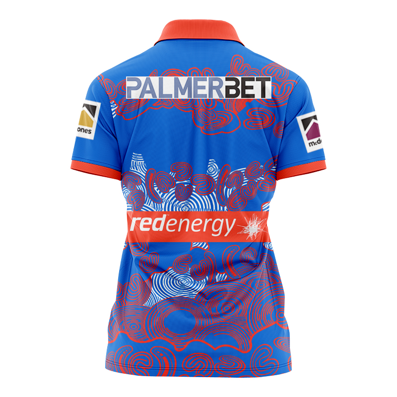 Women's NRL Newcastle Knights 2024 Warm Up Polo Shirt