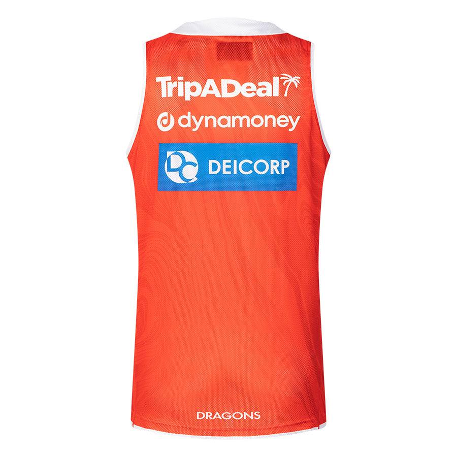NRL St George Illawarra Dragons 2025 Red Training Singlet