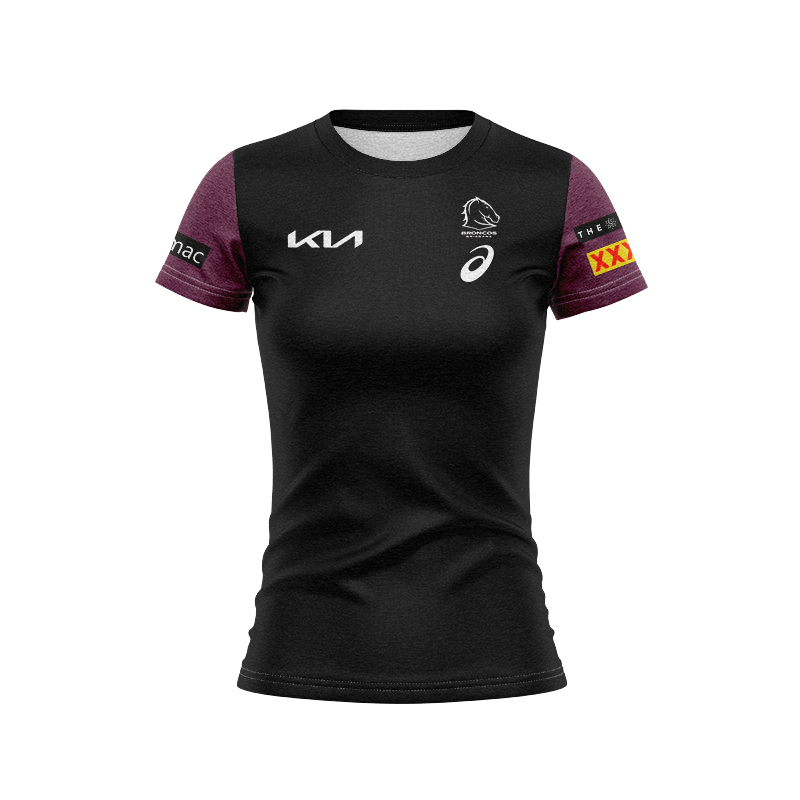 Women's NRL Brisbane Broncos 2024 Black Team Jersey
