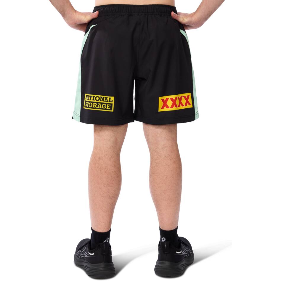 NRL Brisbane Broncos 2025 Black Training Shorts