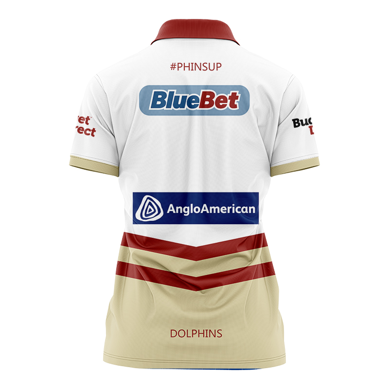 Women's NRL Dolphins 2024 Away Polo Shirt