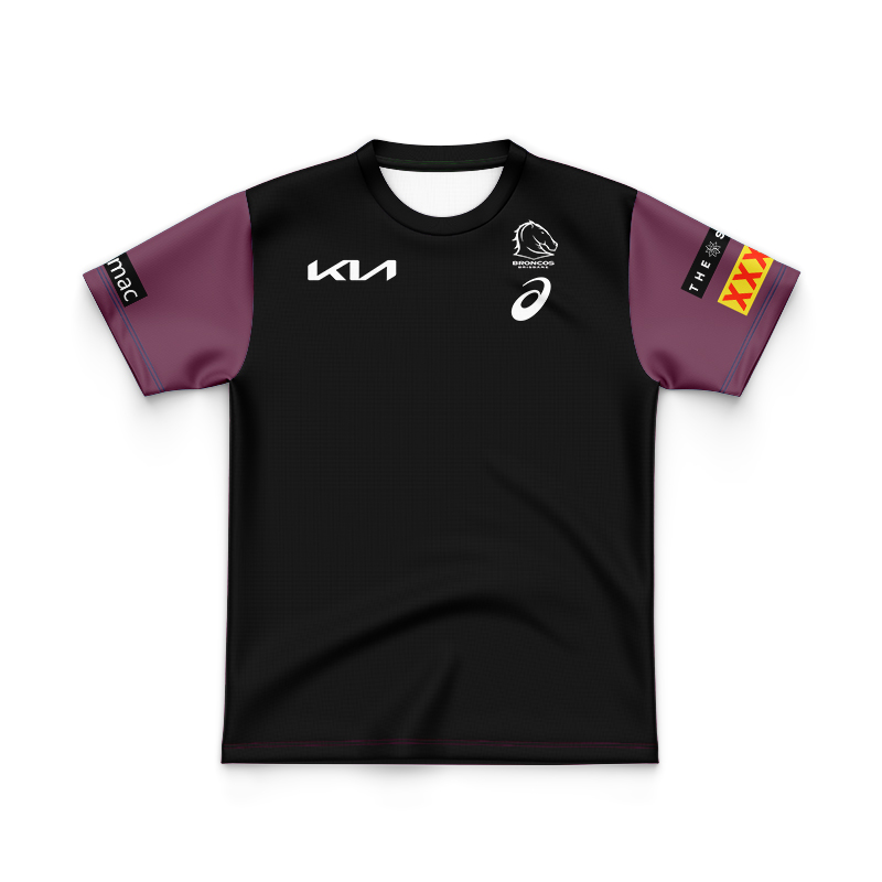 Kid's NRL Brisbane Broncos 2024 Black Team Jersey
