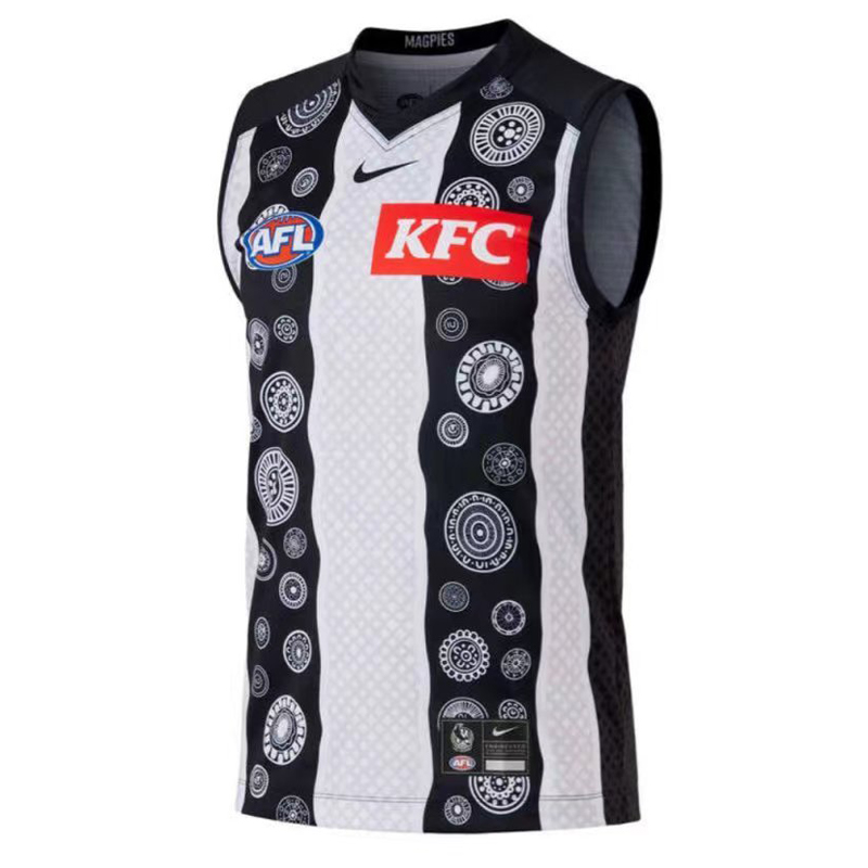 AFL Collingwood Magpies 2023 Indigenous Guernsey