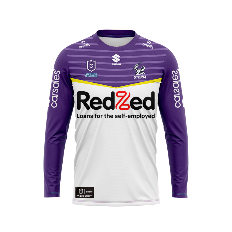 NRL Melbourne Storm 2024 Long Sleeve Away Jersey