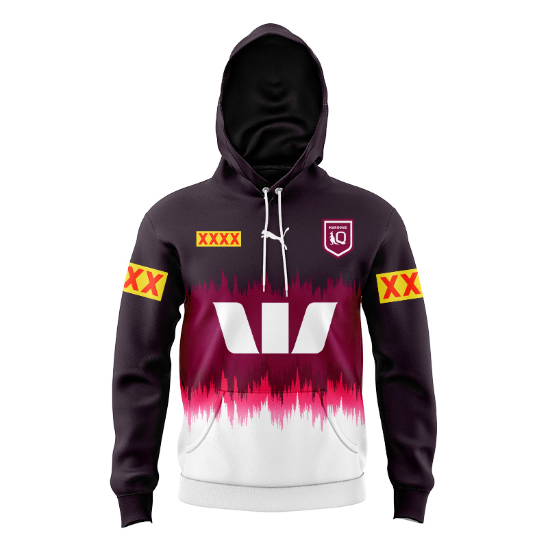 Kid's NRL QLD Maroons 2024 Training Hoodie