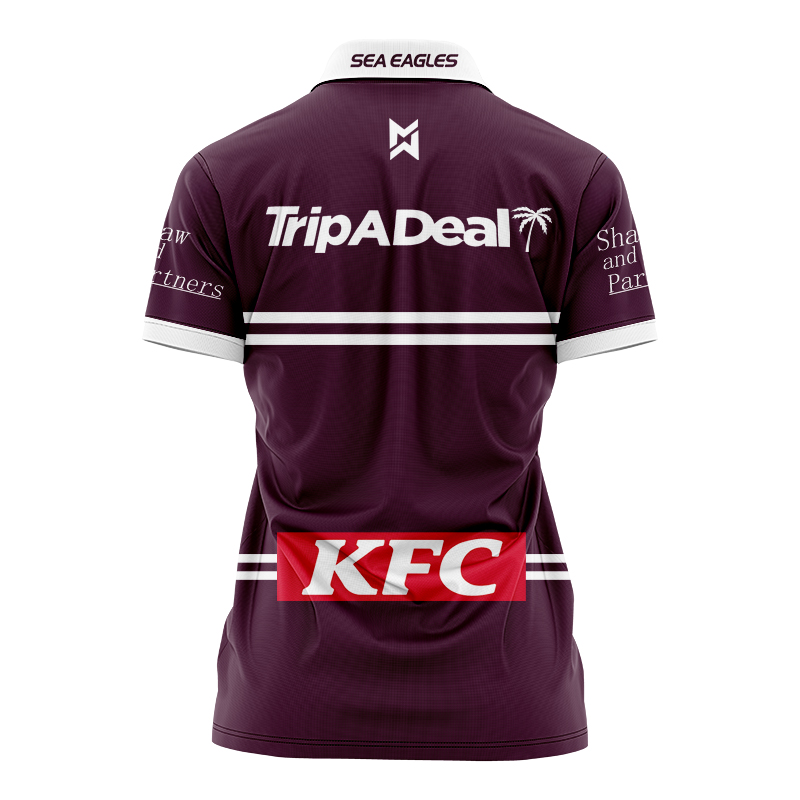 Women's NRL Manly Warringah Sea Eagles 2024 Home Polo Shirt