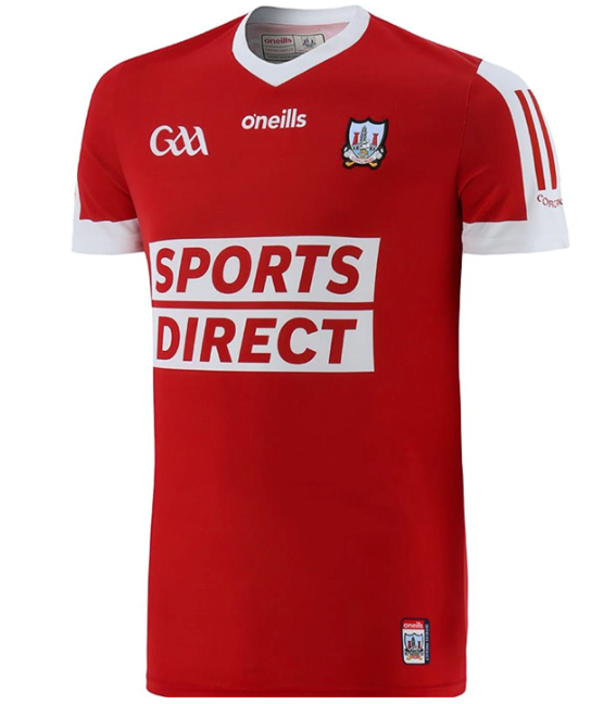Men's Cork GAA 2 Stripe 2023 Home Jersey