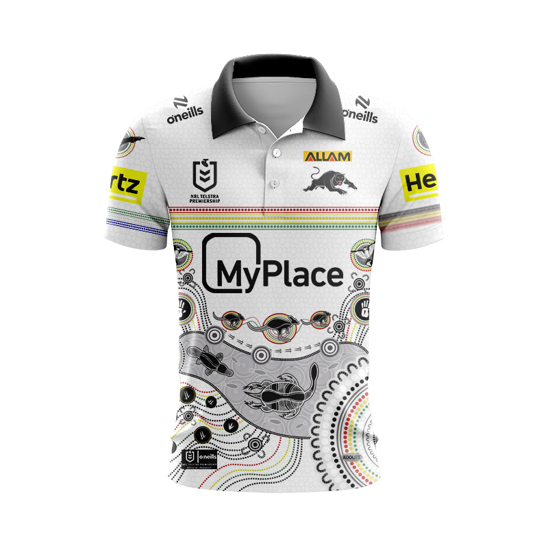 NRL Penrith Panthers 2024 Indigenous Polo Shirt