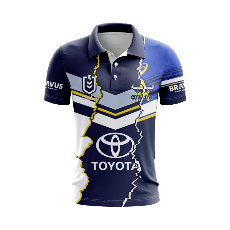 NRL North Queensland Cowboys 2024 Mix Polo Shirt