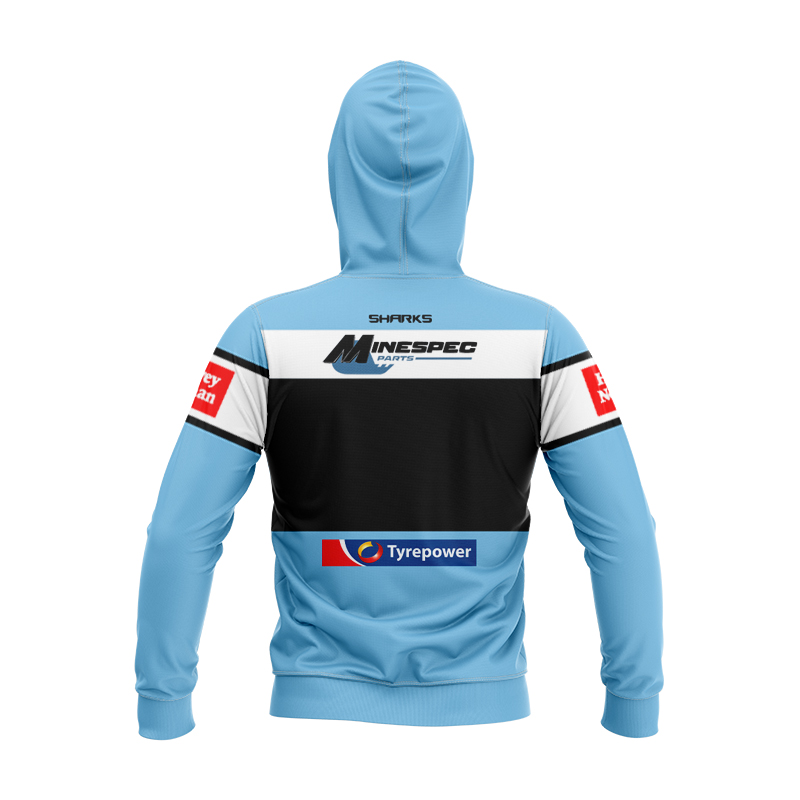 Kid's NRLW Cronulla-Sutherland Sharks 2024 Home Hoodie