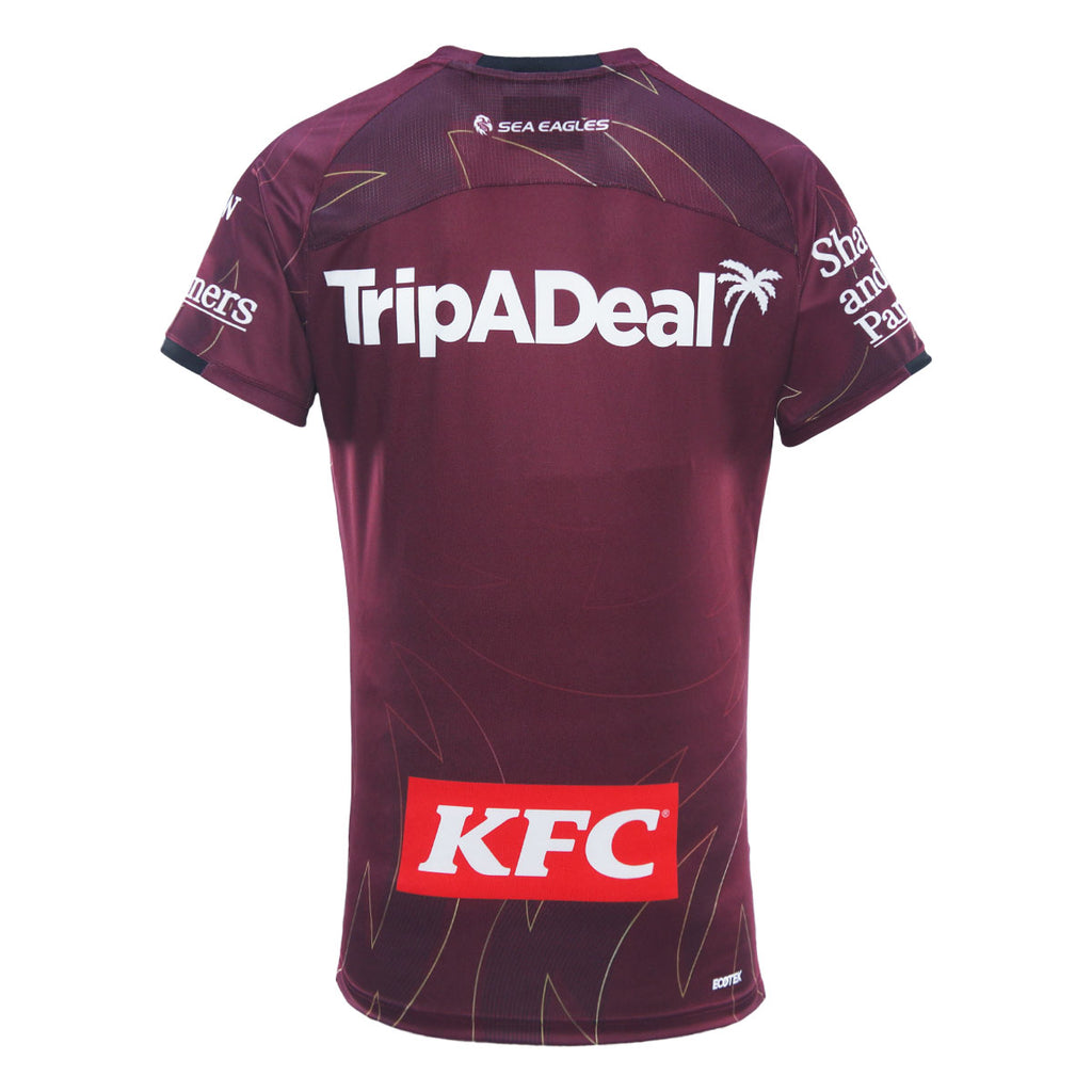 NRL Manly Warringah Sea Eagles 2025 Maroon Training Jersey