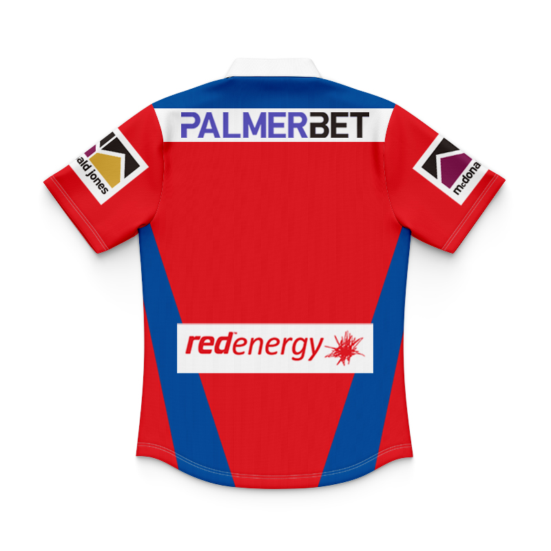 Kid's NRL Newcastle Knights 2025 Home Polo Shirt