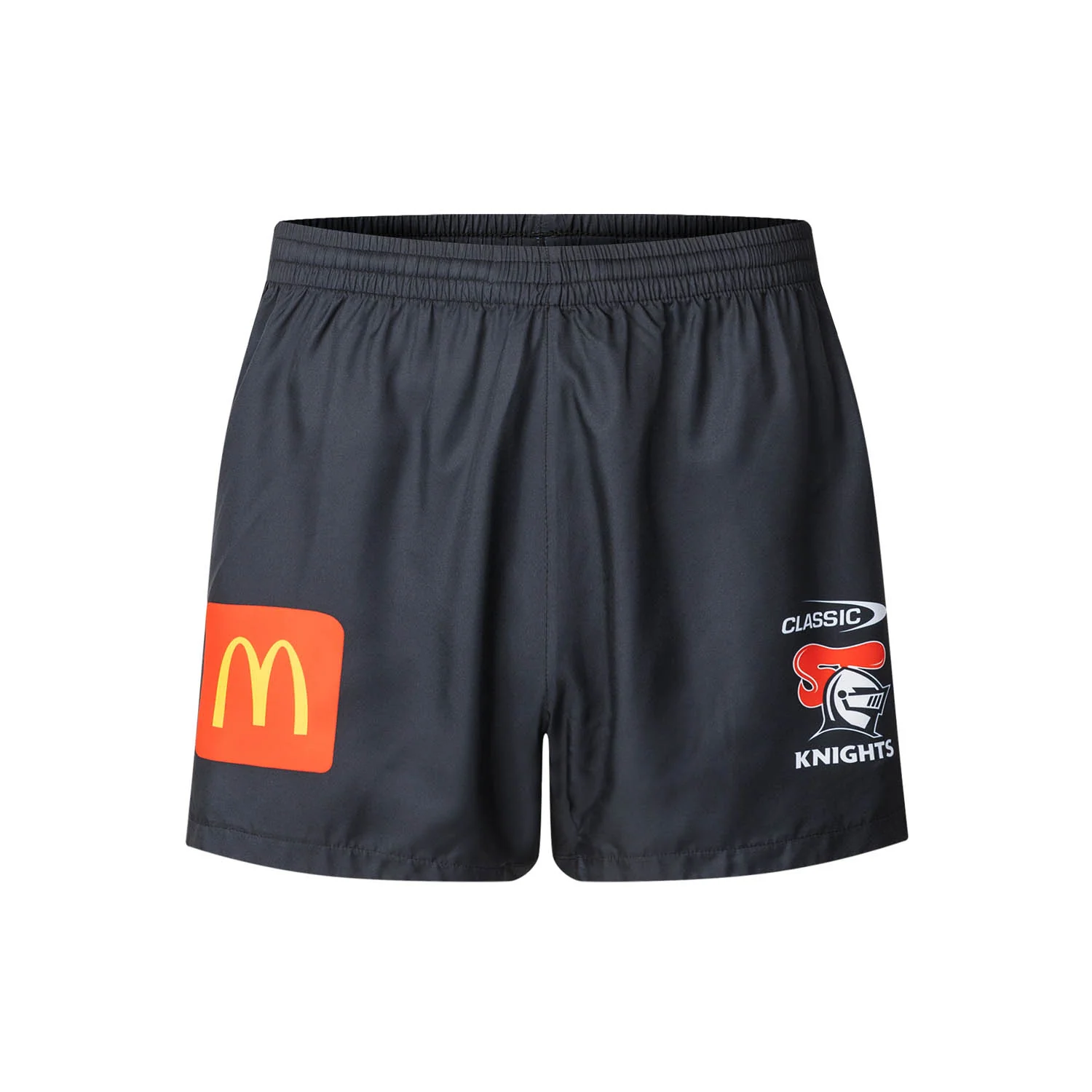 NRL Newcastle Knights 2025 Black Performance Gym Shorts