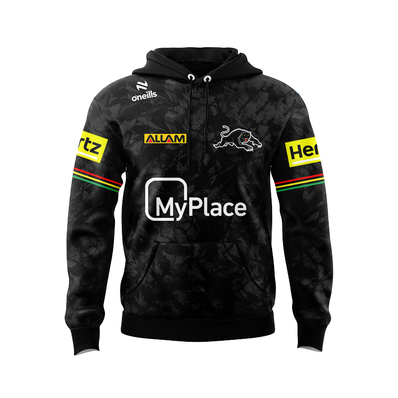 NRL Penrith Panthers 2024 Dark Training Hoodie