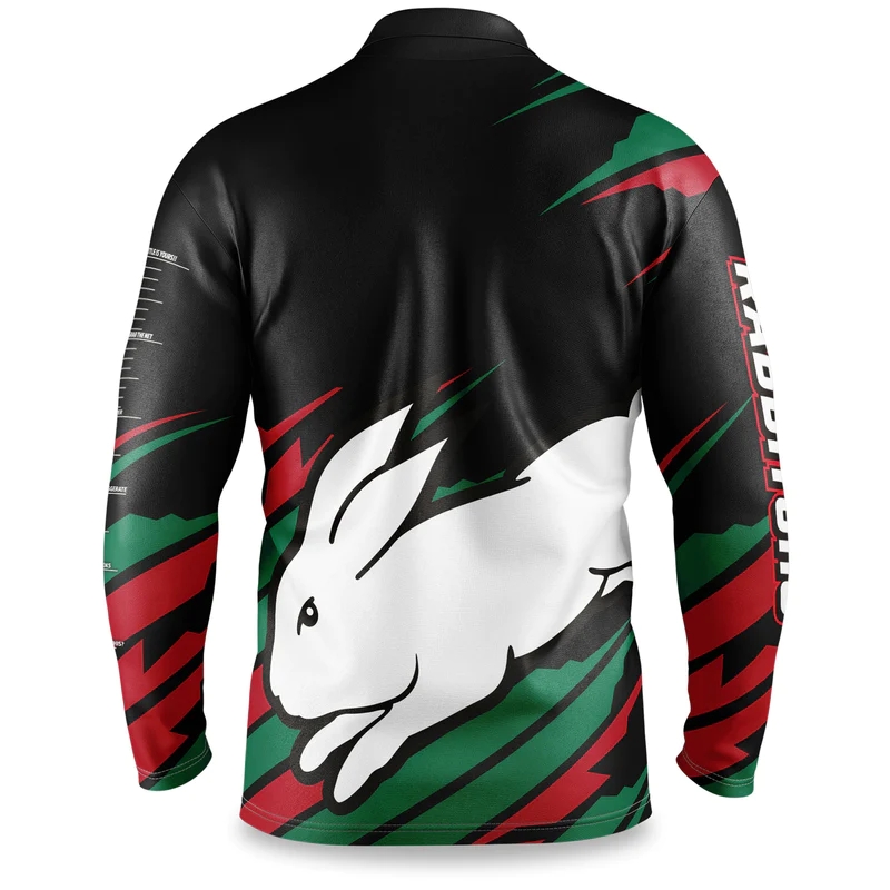 NRL South Sydney Rabbitohs 2024 'FISHFINDER' Fishing Shirt