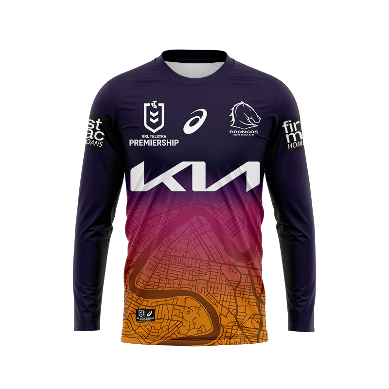 NRL Brisbane Broncos 2023 Long Sleeve Alternate Jersey