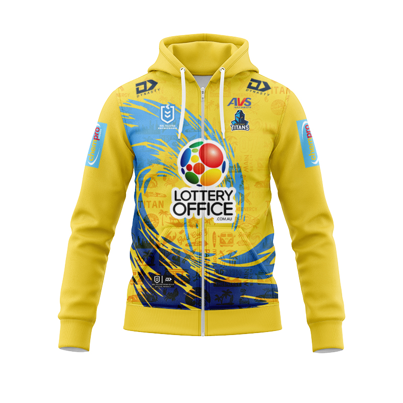 NRL Gold Coast Titans 2024 City Zipper Hoodie