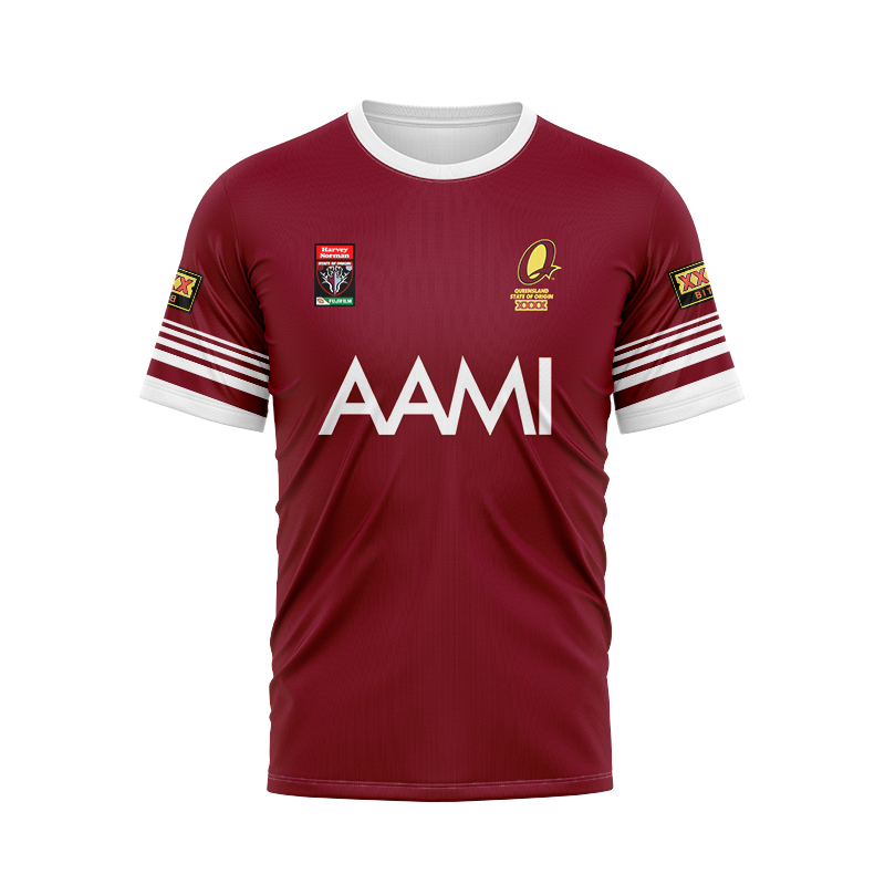 QLD Maroons 2006 Round Retro Jersey