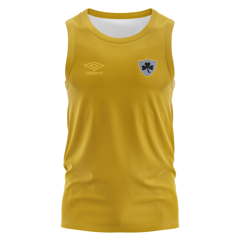 Men's Ireland GAA 2023 Yellow Sleeveless Jersey