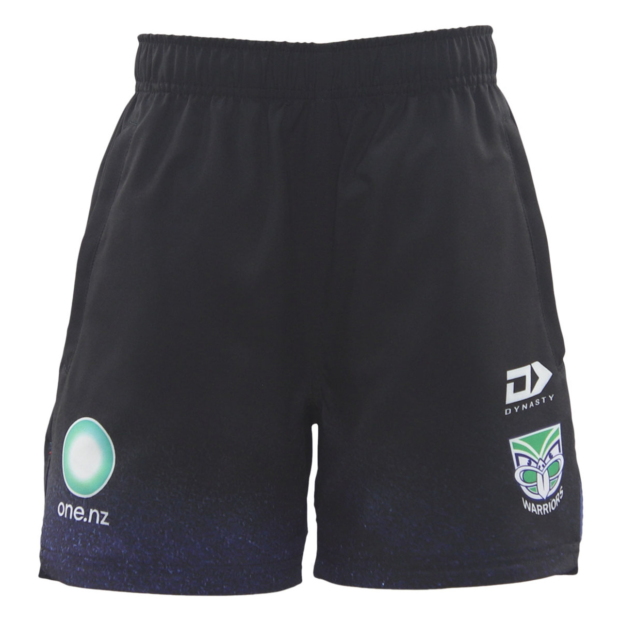 NRL New Zealand Warriors 2025 Mens Black Training Gym Shorts