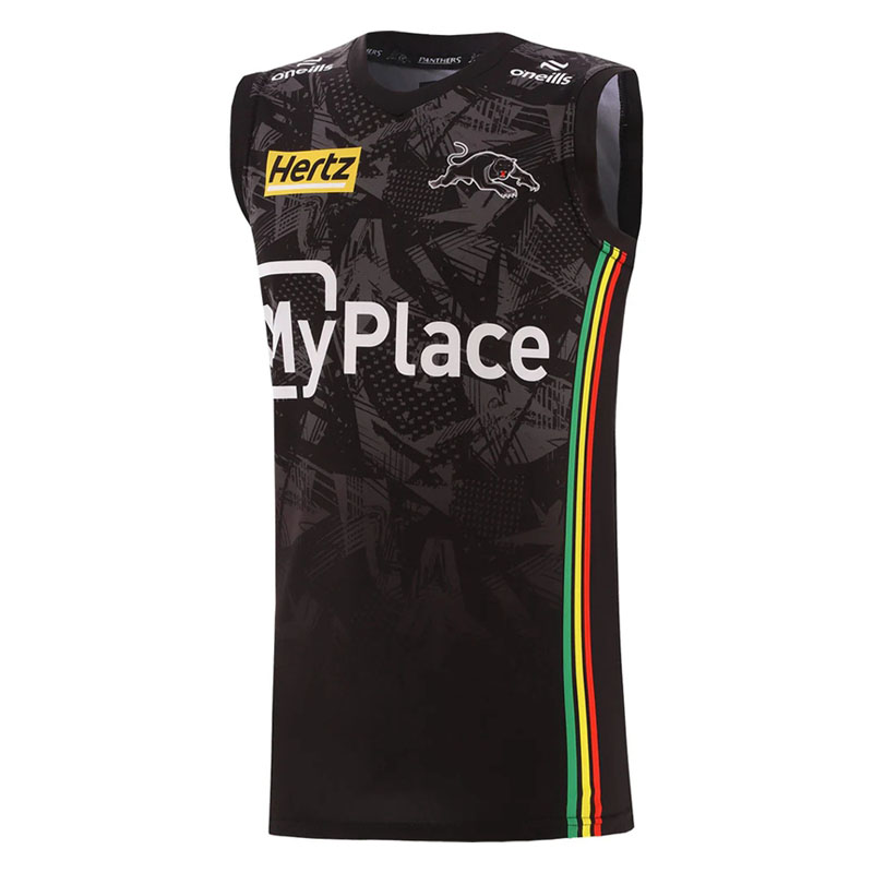 NRL Penrith Panthers 2024 Black Training Singlet