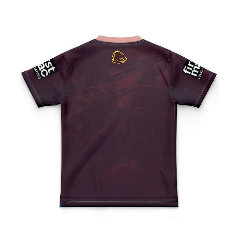 Kid's NRL Brisbane Broncos 2023 Maroon Training Jersey