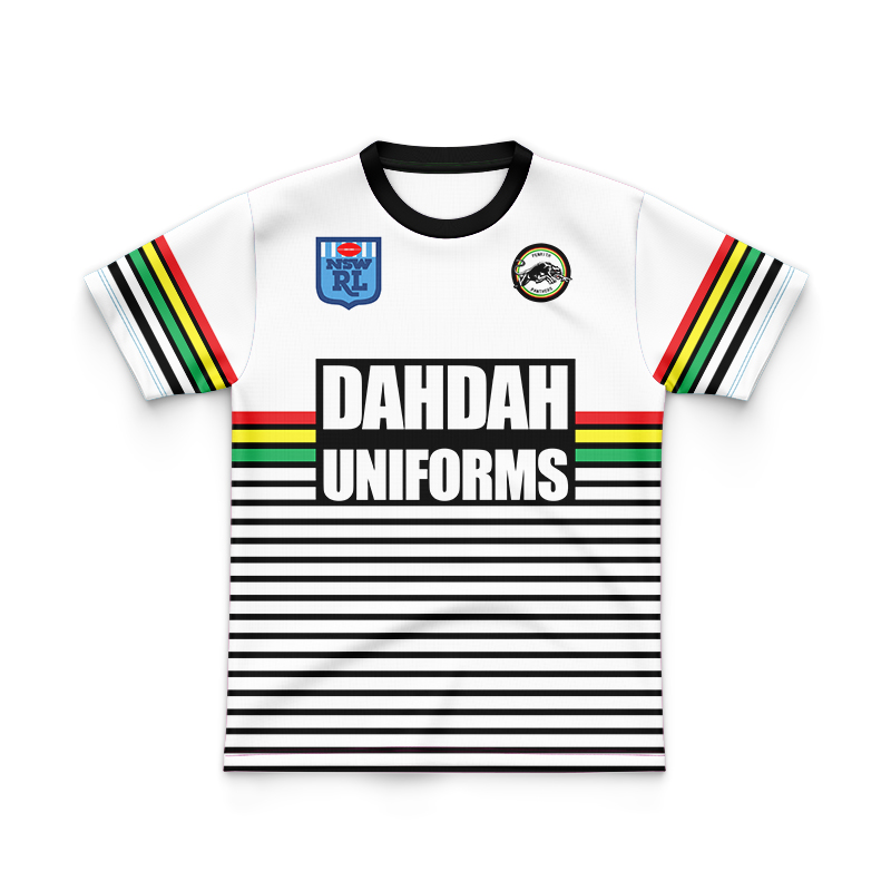 Kid's NRL Penrith Panthers 1991 White Retro Jersey
