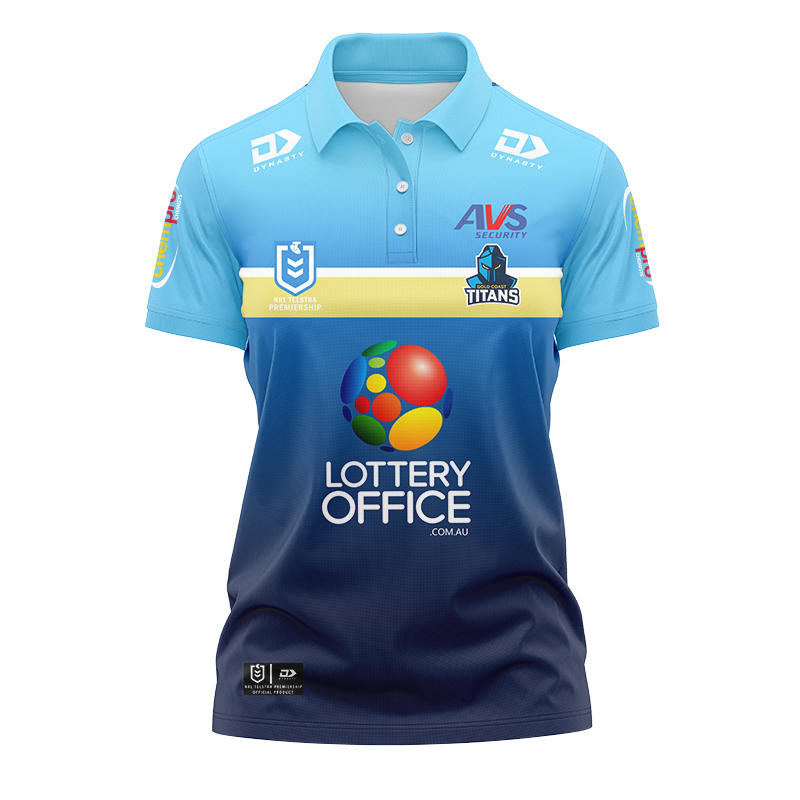 Women's NRL Gold Coast Titans 2024 Home Polo Shirt