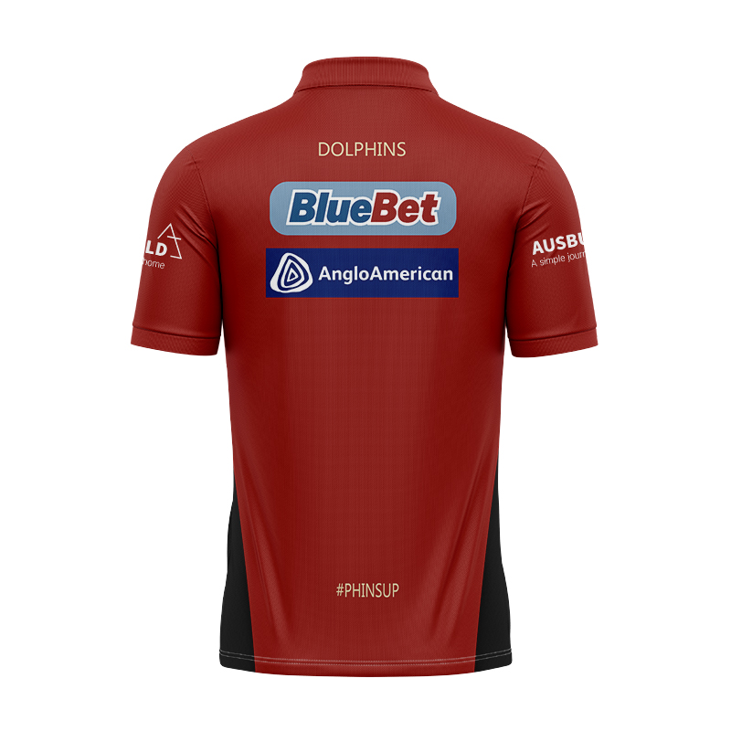 Dolphins 2024 Red Training Polo Shirt