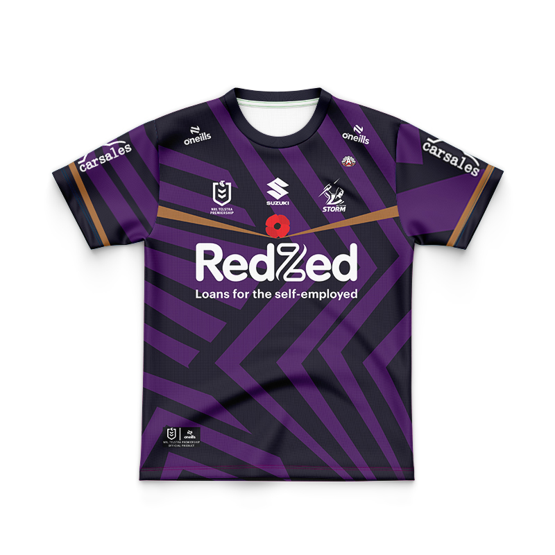 Kid's NRL Melbourne Storm 2024 ANZAC Jersey