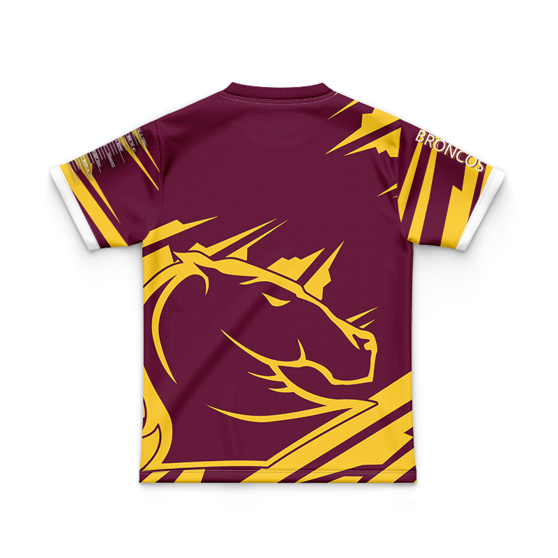 Kid's NRL Brisbane Broncos 2024 'FISHFINDER' Jersey