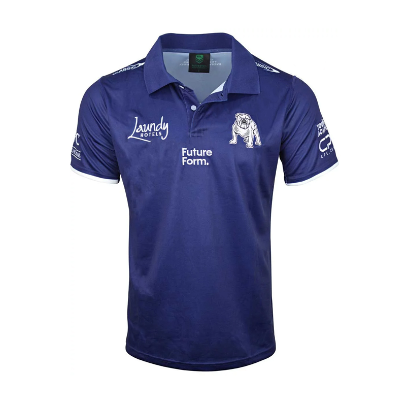 NRL Canterbury-Bankstown Bulldogs 2024 Navy Polo Shirt