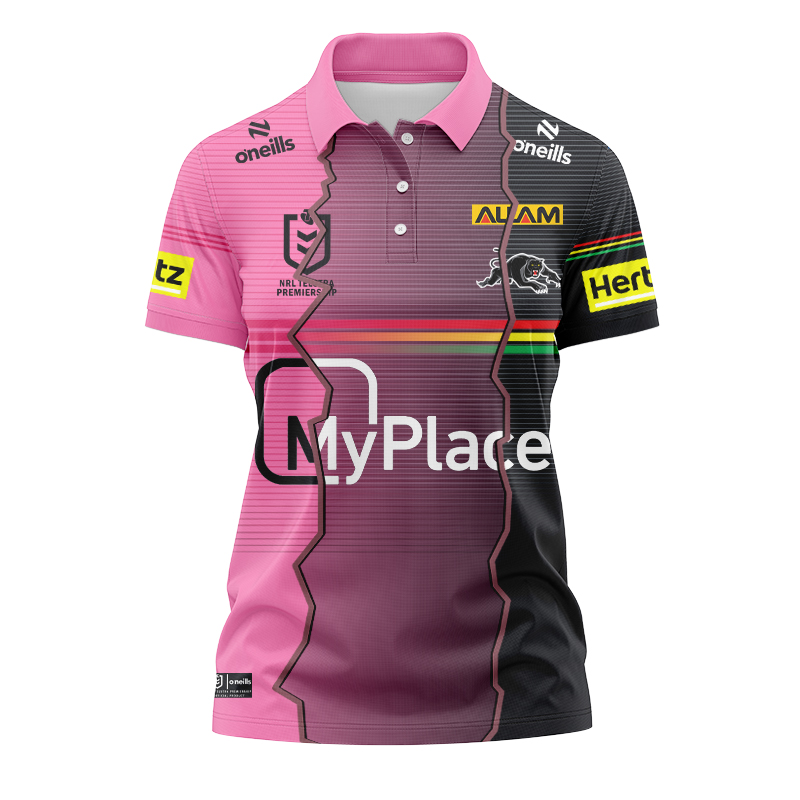Women's NRL Penrith Panthers 2024 Mix Polo Shirt