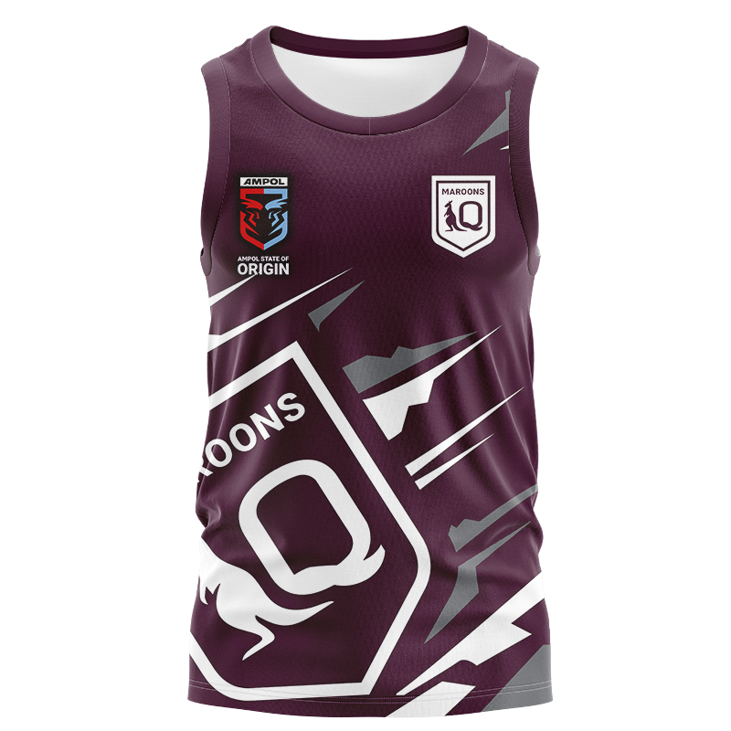 QLD Maroons 2024 'FISHFINDER' Fishing Singlet