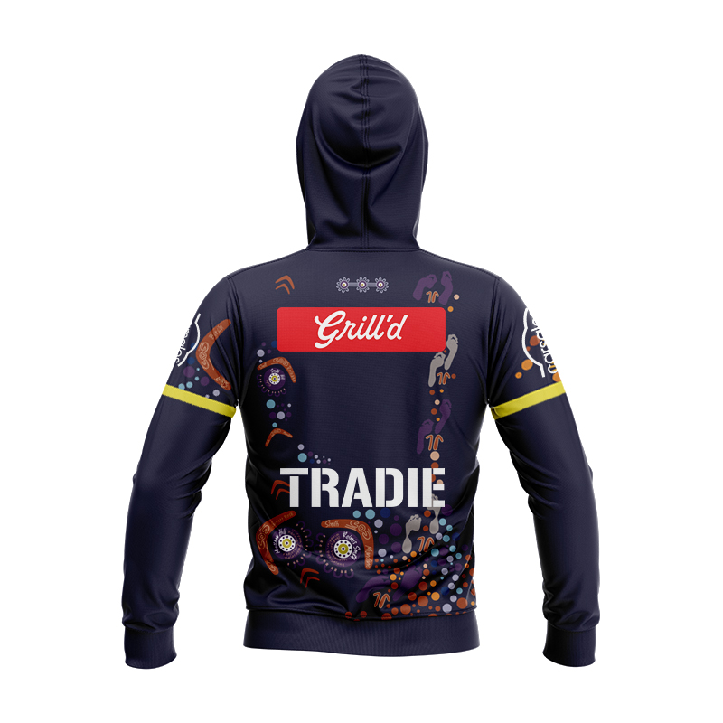 Kid's NRL Melbourne Storm 2024 Indigenous Hoodie