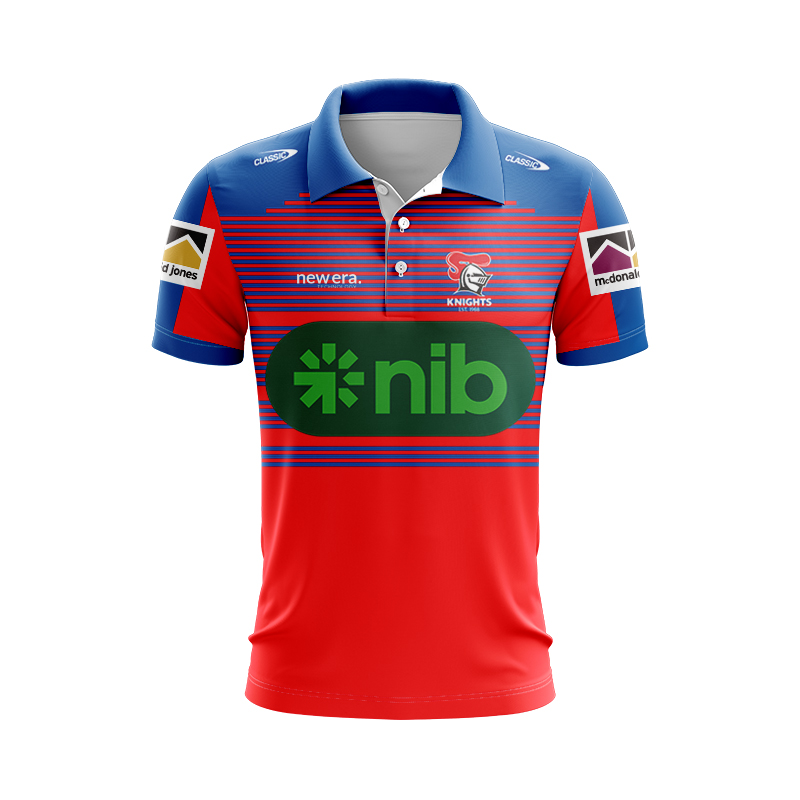 NRL Newcastle Knights 2024 Training Polo Shirt