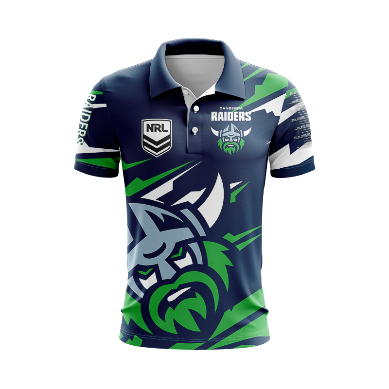 NRL Canberra Raiders 2024 'FISHFINDER' Polo Shirt