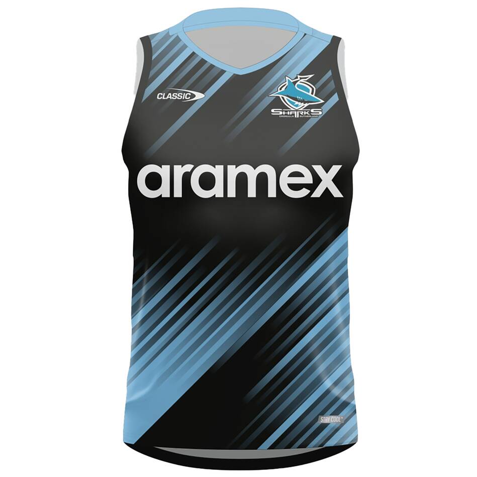 NRL Cronulla-Sutherland Sharks 2024 BB Training Singlet