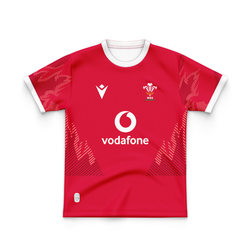 Kid's Wales Rugby 2024 Home Jersey