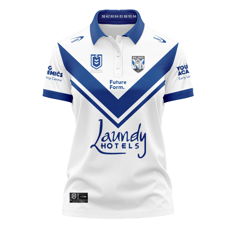 Women's NRL Canterbury-Bankstown Bulldogs 2024 Home Polo Shirt