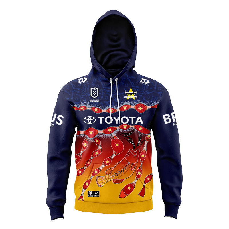 Kid's NRL North Queensland Cowboys 2024 Indigenous Hoodie