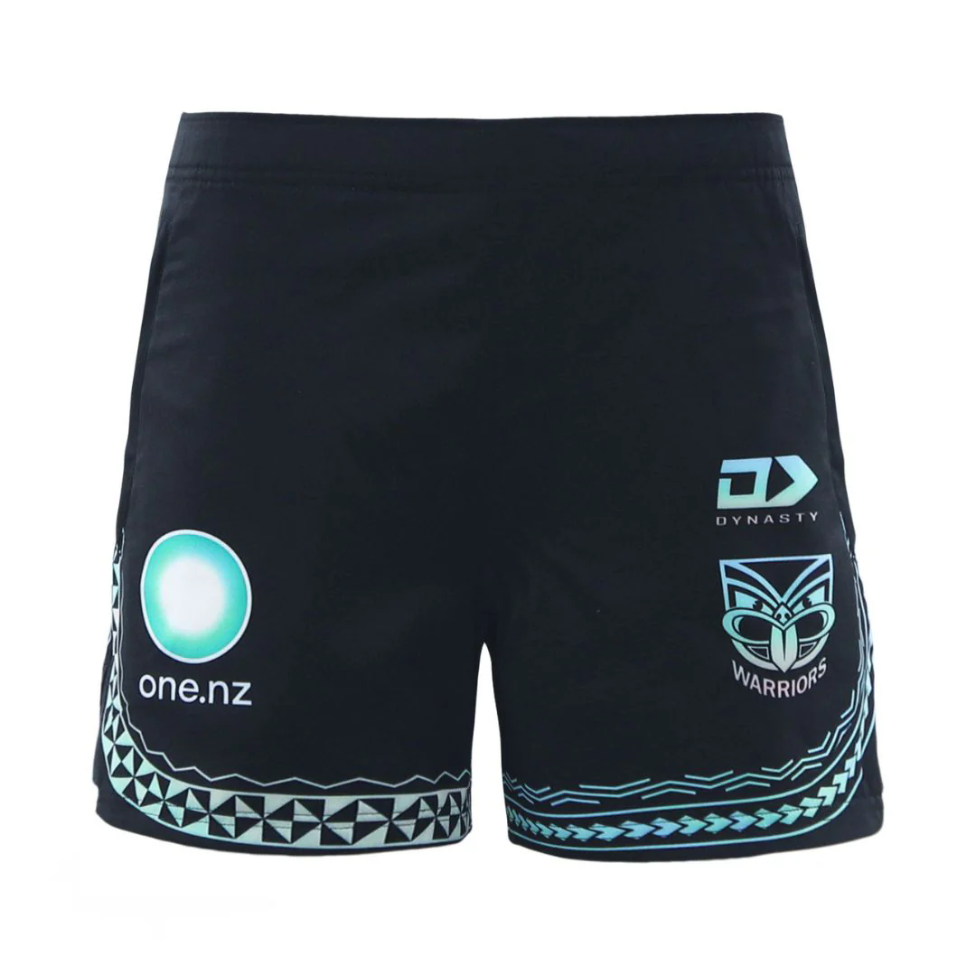 NRL New Zealand Warriors 2025 Dynasty Pasifika Gym Shorts