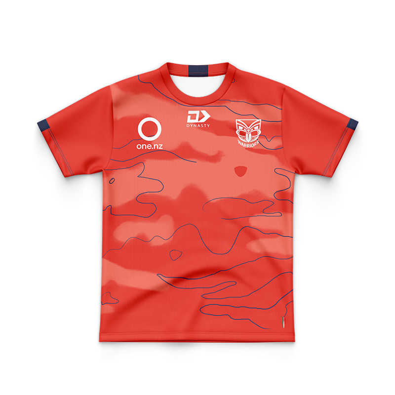 Kid's NRL New Zealand Warriors 2024 Dynasty Pre-Season Training Jersey