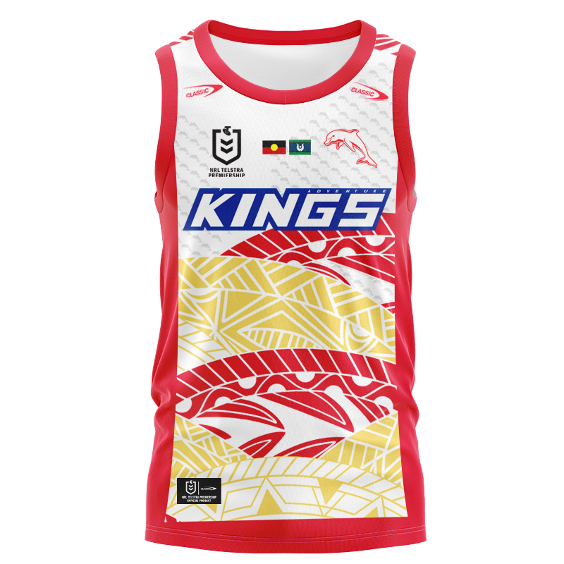 NRL Dolphins 2024 Indigenous Singlet