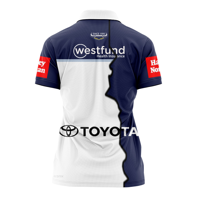 Women's NRLW North Queensland Cowboys 2024 Mix Polo Shirt
