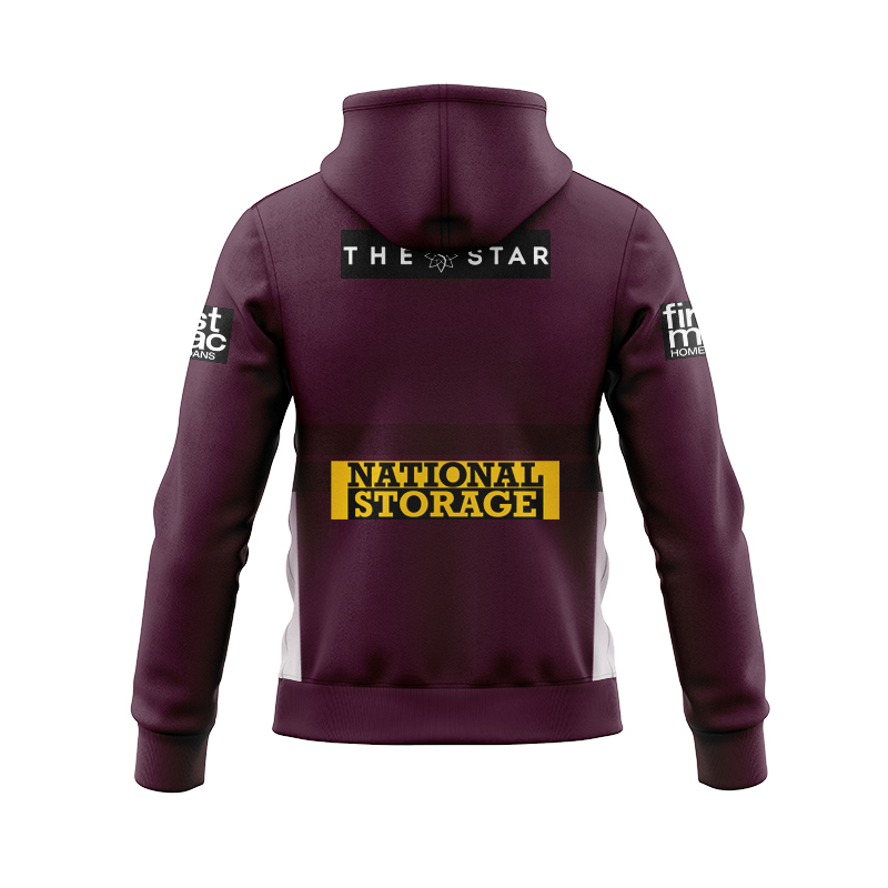 NRL Brisbane Broncos 2025 Home Zipper Hoodie